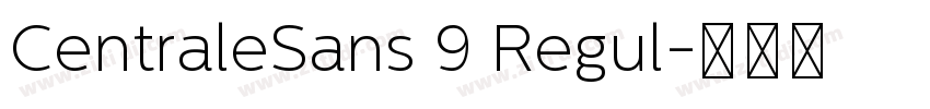 CentraleSans 9 Regul字体转换